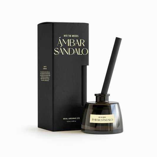 Into the Woods Black Reed Diffuser - Ambar Sandalwood